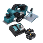 Makita DKP181RF Rabot sans fil 82mm 18V Brushless + 2x Batteries 3,0 Ah + Chargeur