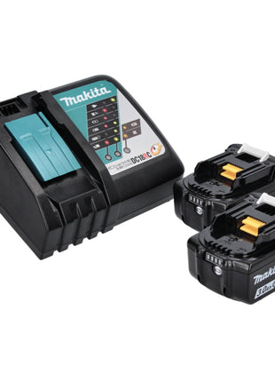 Makita DKP181RF Rabot sans fil 82mm 18V Brushless + 2x Batteries 3,0 Ah + Chargeur