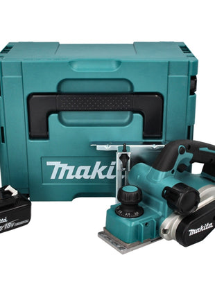 Makita DKP181F1J Rabot sans fil 82mm 18V Brushless + 1x Batterie 3,0 Ah + Coffret Makpac - sans chargeur