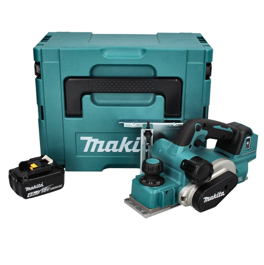 Makita DKP 181 M1J Akku Hobel Falzhobel 82 mm 18 V Brushless + 1x Akku 4,0 Ah + Makpac - ohne Ladegerät