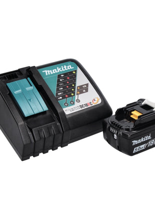 Makita DKP 181 RT1J cepillo de batería cepillo plegable 82 mm 18 V sin escobillas + 1x batería 5,0 Ah + cargador + Makpac