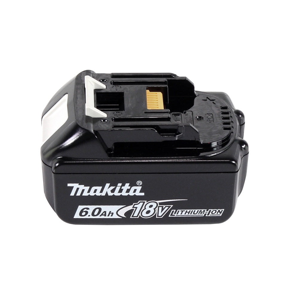 Makita DKP181G1J Rabot sans fil 82mm 18V Brushless + 1x Batterie 6,0 Ah + Coffret Makpac - sans chargeur