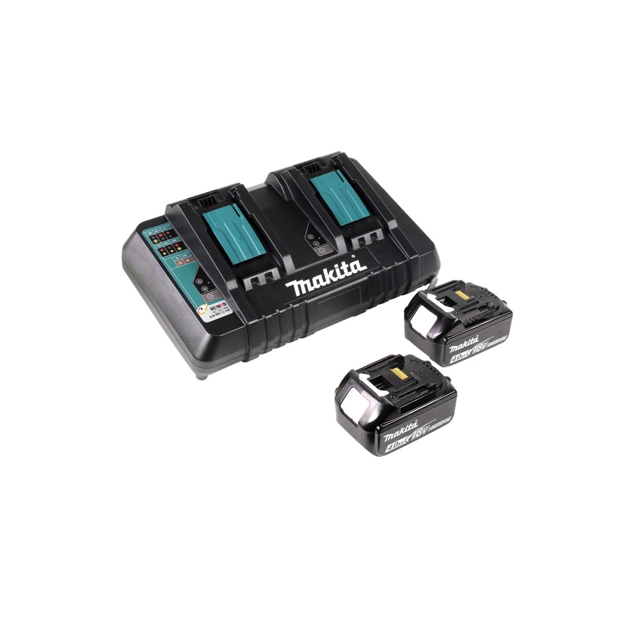 Makita DHS 900 PM2 scie circulaire à batterie 36 V (2x 18 V) 235 mm sans balais + 2x batterie 4,0 Ah + double chargeur