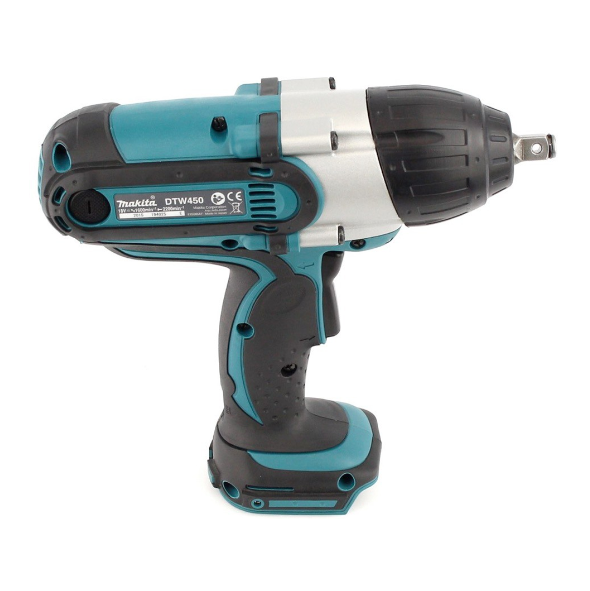 Makita DTW 450 RG1 Akku Schlagschrauber 18 V 440 Nm 1/2“ + 1x Akku 6,0 Ah + Ladegerät