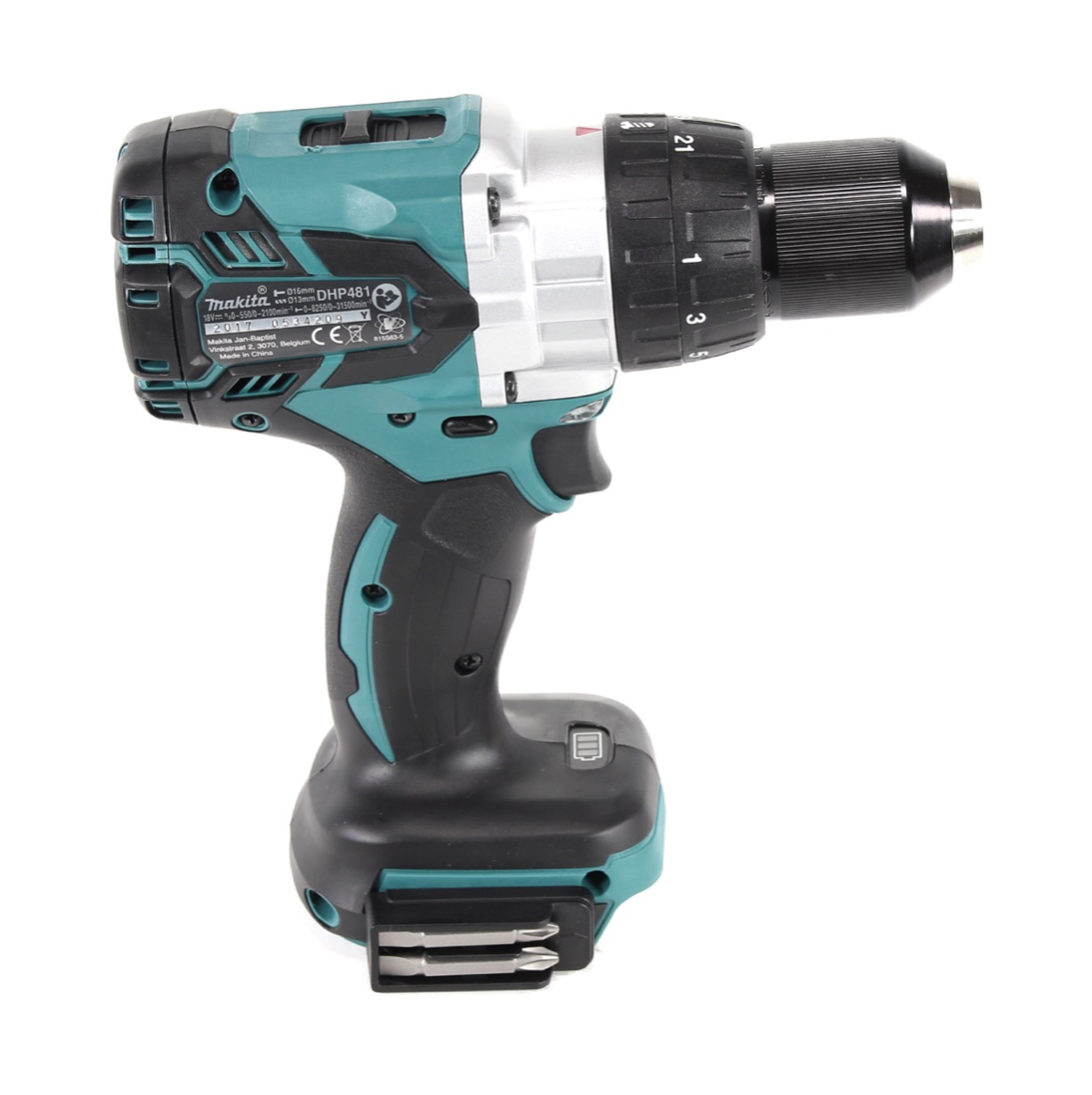 Makita DHP 481 G1 Akku Schlagbohrschrauber 18 V 115 Nm Brushless + 1x Akku 6,0 Ah - ohne Ladegerät - Toolbrothers