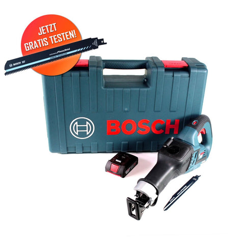 Lame de scie alternative au carbure Bosch gratuite Scie alternative à batterie Bosch GSA 18V-32 Scie alternative sans balais 18 V + 1 batterie 2,0 Ah + coffret - sans chargeur