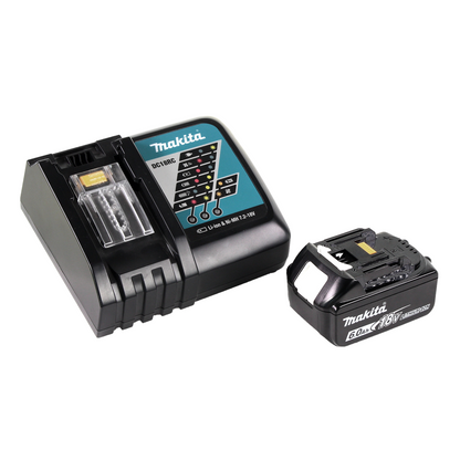 Makita DHP 453 RG1W perceuse à percussion sans fil 18 V 42 Nm blanc + 1x batterie 6,0 Ah + chargeur