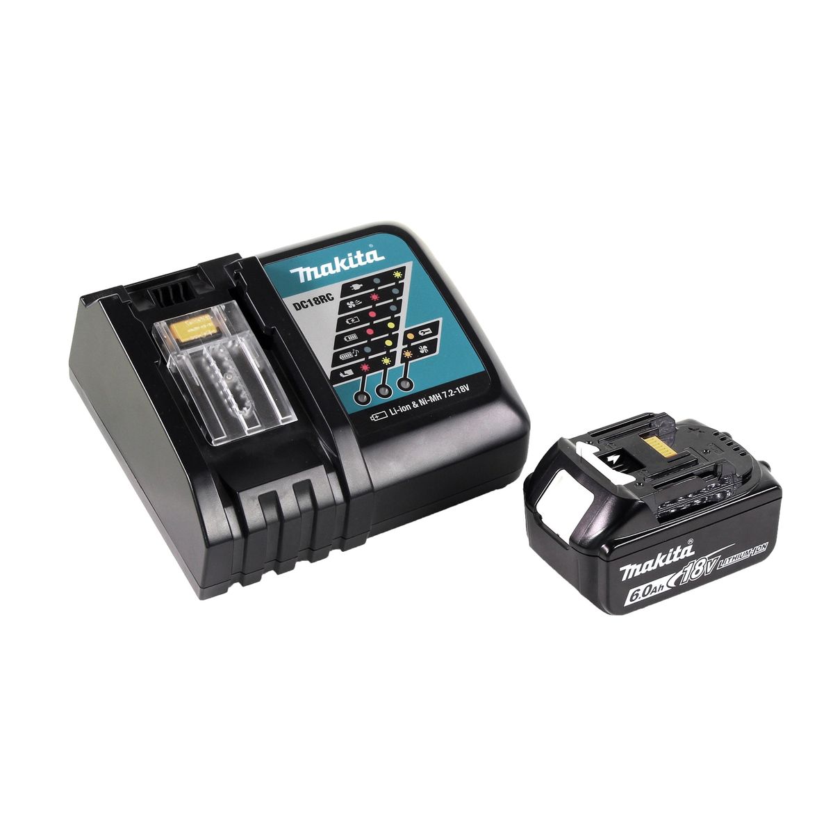 Makita DTW 285 RG1 Visseuse à chocs sans fil 18 V 280 Nm 1/2" brushless + 1x Batterie 6,0 Ah + Chargeur