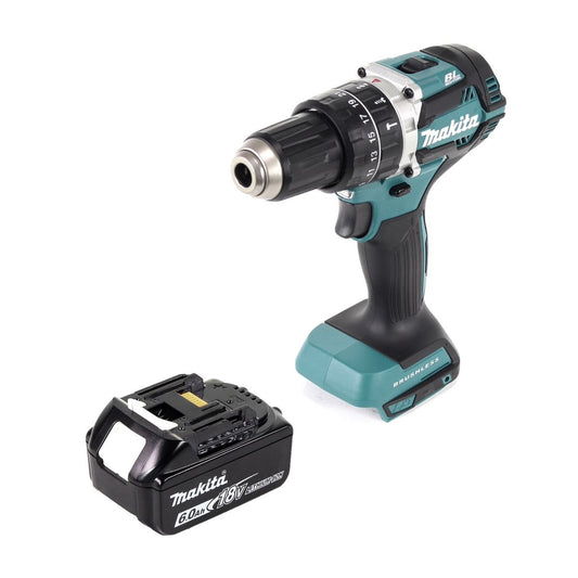 Makita DHP 484 G1 Perceuse à percussion sans fil 18 V 54 Nm brushless + 1x Batterie 6,0 Ah - sans chargeur