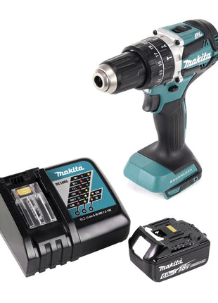 Makita DHP 484 RG1 Perceuse à percussion sans fil 18 V 54 Nm brushless + 1x Batterie 6,0 Ah + Chargeur