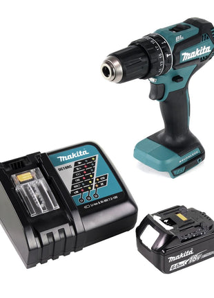 Taladro percutor inalámbrico Makita DHP 485 RG1 18 V 50 Nm sin escobillas + 1x batería 6,0 Ah + cargador