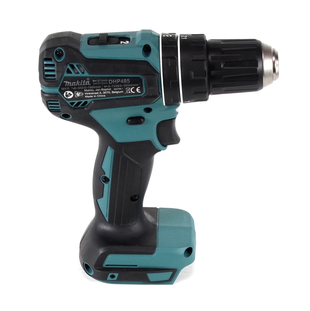 Makita DHP 485 RG Perceuse-visseuse à percussion sans fil 18 V 50 Nm brushless + 2x Batteries 6,0 Ah + Chargeur