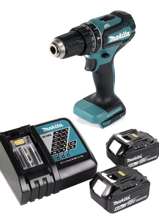 Makita DHP 485 RG Perceuse-visseuse à percussion sans fil 18 V 50 Nm brushless + 2x Batteries 6,0 Ah + Chargeur