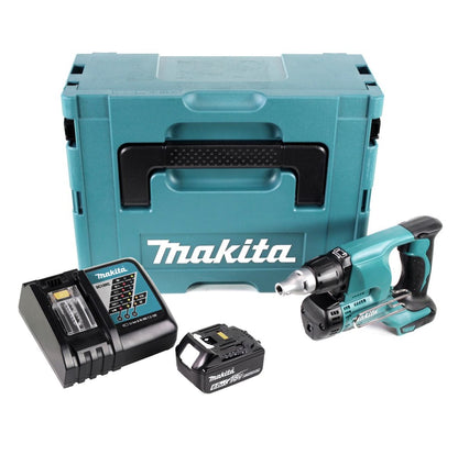 Makita DFS 450 RG1J Akku Schnellbauschrauber Trockenbauschrauber 18 V + 1x Akku 6,0 Ah + Ladegerät + Makpac