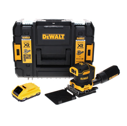 Ponceuse vibrante sur batterie DeWalt DCW 200 NT 18 V 108x115 mm + 1x batterie 3,0 Ah + TSTAK - sans chargeur