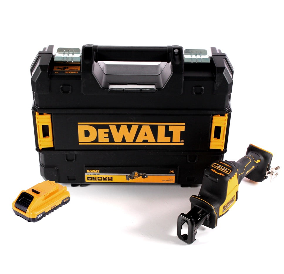 DeWalt DCS 369 NT Akku Säbelsäge 18 V + 1x Akku 3,0 Ah + TSTAK - ohne Ladegerät