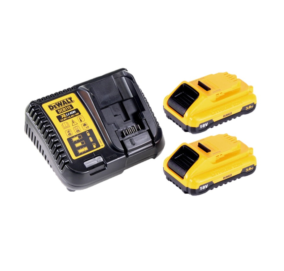 Scie alternative sur batterie DeWalt DCS 369 L2 18 V + 2x batteries 3,0 Ah + chargeur + TSTAK