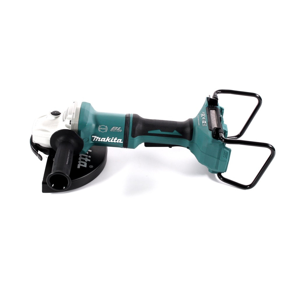 Makita DGA 900 RFK Akku Winkelschleifer 36 V ( 2x 18 V ) 230 mm Brushless 2x Akku 3,0 Ah + Ladegerät + Koffer