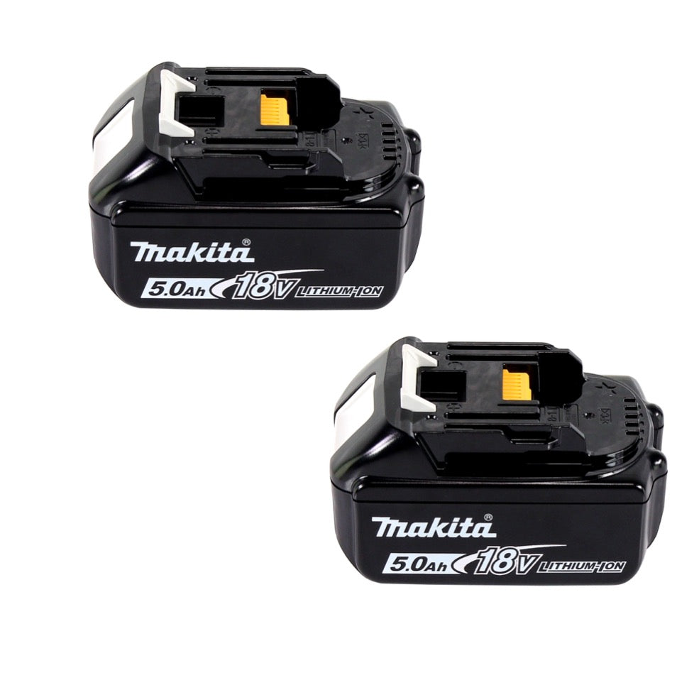 Makita DGA 900 TK Meuleuse d'angle sur batterie 36 V (2x 18 V) 230 mm sans balais + 2x batterie 5,0 Ah + coffret - sans chargeur