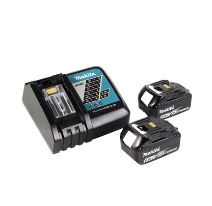 Makita DGA 900 RTK Meuleuse d'angle sur batterie 36 V (2x 18 V) 230 mm sans balais + 2x batterie 5,0 Ah + chargeur + coffret