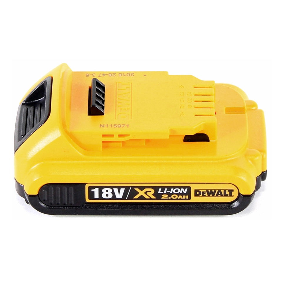 DeWalt DCF 809 ND Akku Schlagschrauber 18 V 190 Nm 1/4" Brushless + 1x Akku 2,0 Ah + D-Box - ohne Ladegerät