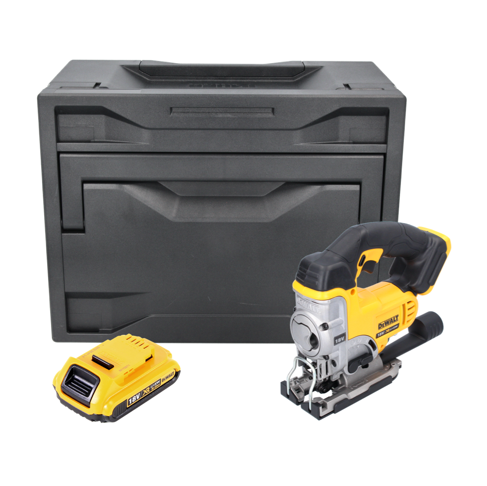 Scie sauteuse à batterie DeWalt DCS 331 ND 18 V + 1x batterie 2,0 Ah + D-Box - sans chargeur