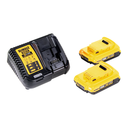 Scie sauteuse à batterie DeWalt DCS 331 D2D 18 V + 2x batteries 2,0 Ah + chargeur + D-Box