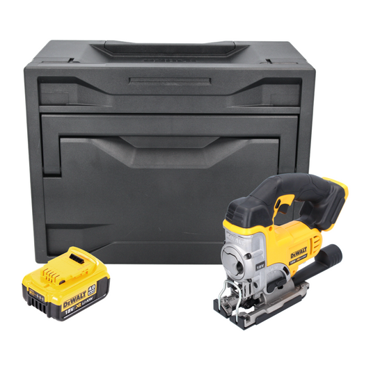 Scie sauteuse à batterie DeWalt DCS 331 ND 18 V + 1x batterie 4,0 Ah + D-Box - sans chargeur