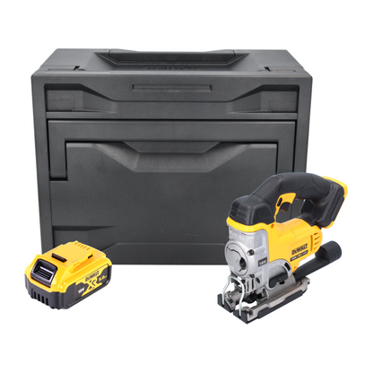 DeWalt DCS 331 ND Scie sauteuse sans fil 18 V + 1x Batterie 5,0 Ah + D-Box - sans chargeur