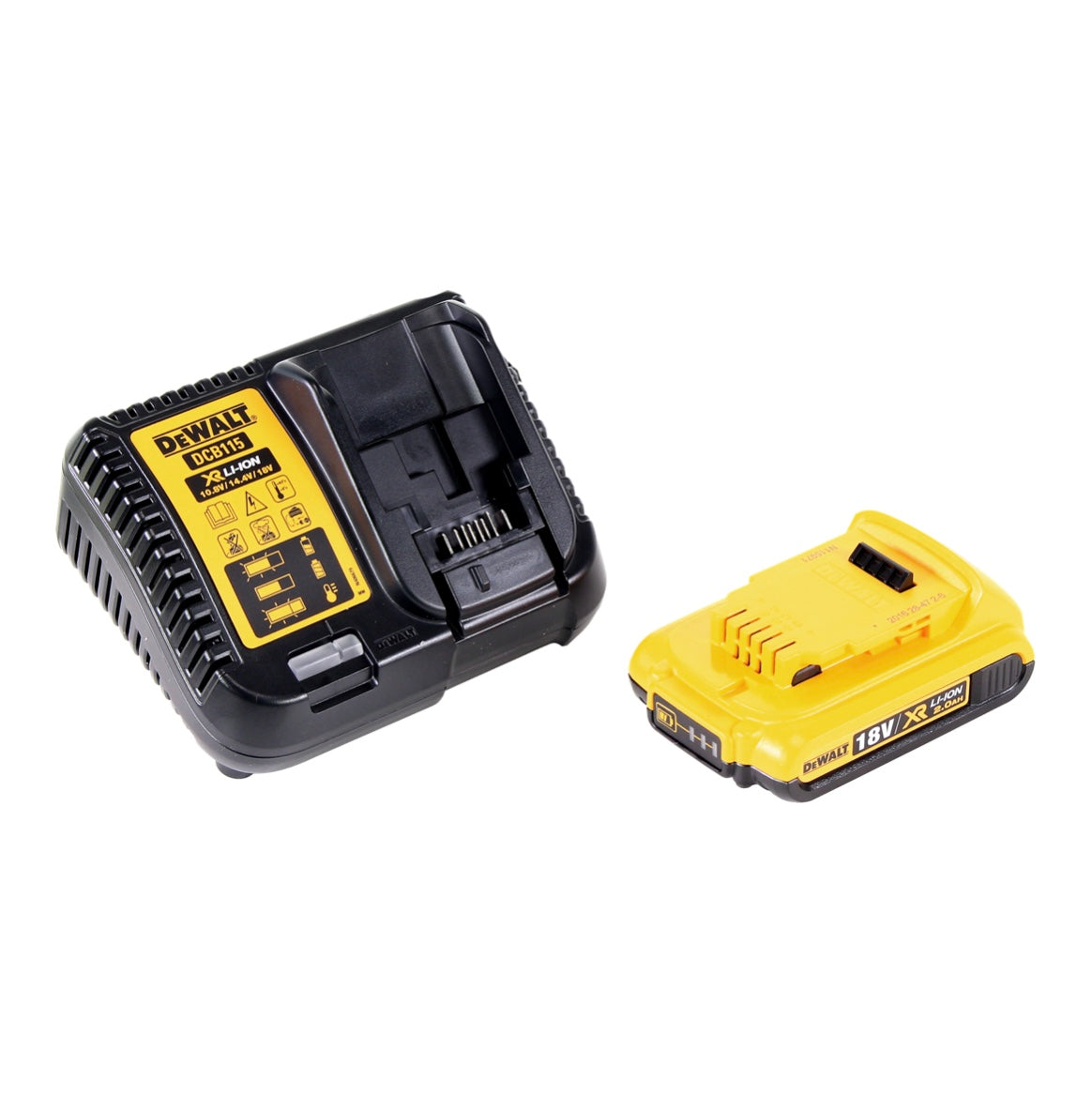 DeWalt DCS 391 D1D Scie circulaire sans fil 18 V 165 mm + 1x Batterie 2,0 Ah + Chargeur + Coffret D-Box