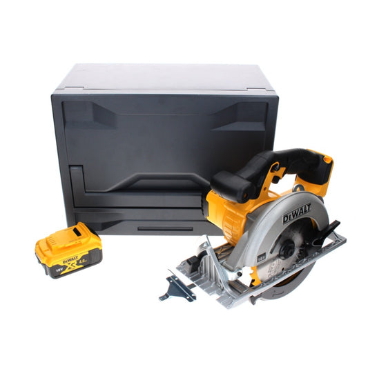 Scie circulaire à batterie DeWalt DCS 391 ND 18 V 165 mm + 1x batterie 4,0 Ah + D-Box - sans chargeur