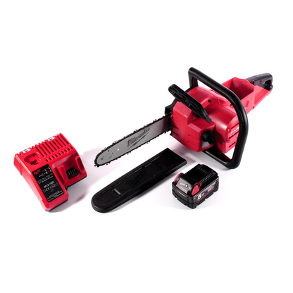 Tronçonneuse à batterie Milwaukee M18 FCHSC-501C 18 V 30 cm sans balais + 1x batterie 5,0 Ah + chargeur