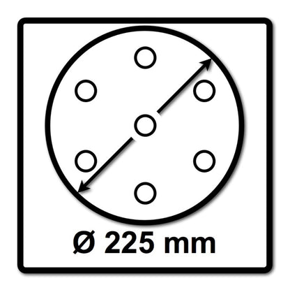 Festool STF D225/128 Schleifscheibe Granat P240 225 mm 25 Stk. ( 205663 ) für Langhalsschleifer PLANEX - Toolbrothers