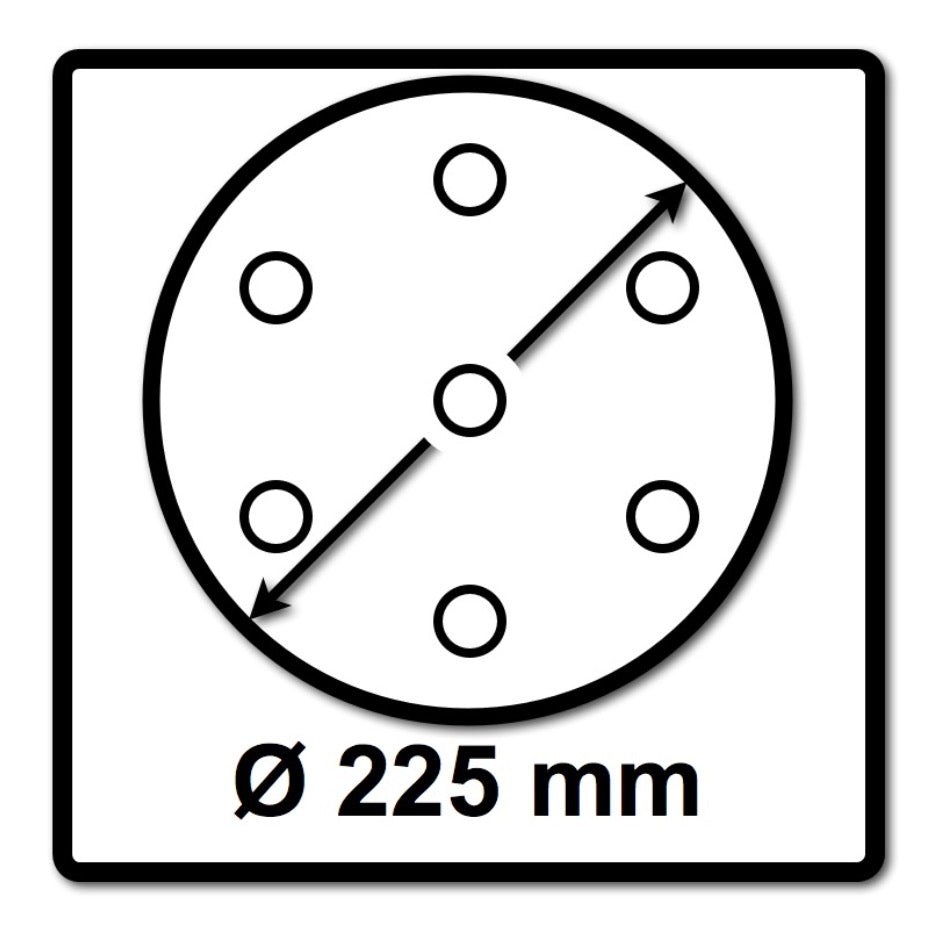 Festool STF D225/128 Schleifscheibe Granat P320 225 mm 25 Stk. ( 205664 ) für Langhalsschleifer PLANEX - Toolbrothers