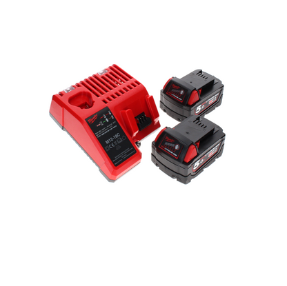 Tronçonneuse à batterie Milwaukee M18 FCHSC-502C 18 V 30 cm sans balais + 2x batteries 5,0 Ah + chargeur