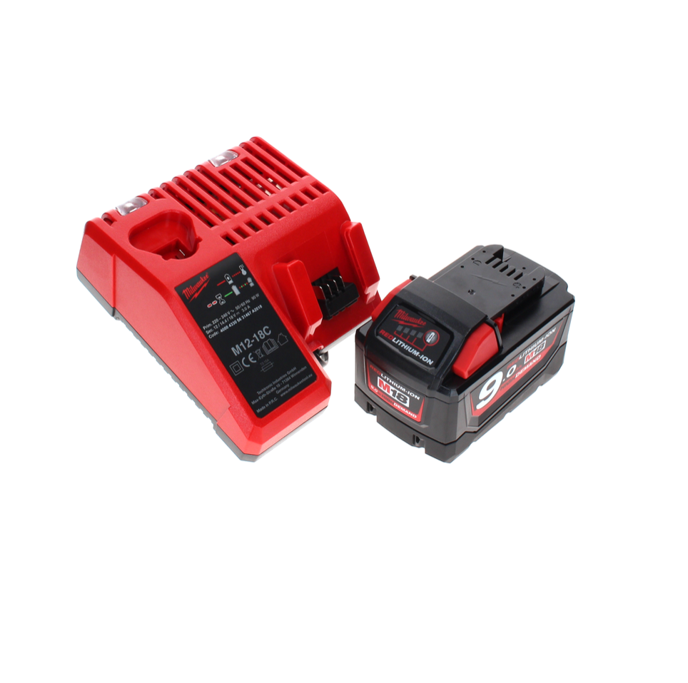 Tronçonneuse à batterie Milwaukee M18 FCHSC-901C 18 V 30 cm sans balais + 1x batterie 9,0 Ah + chargeur