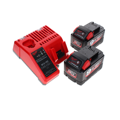 Tronçonneuse à batterie Milwaukee M18 FCHSC-902C 18 V 30 cm sans balais + 2x batteries 9,0 Ah + chargeur