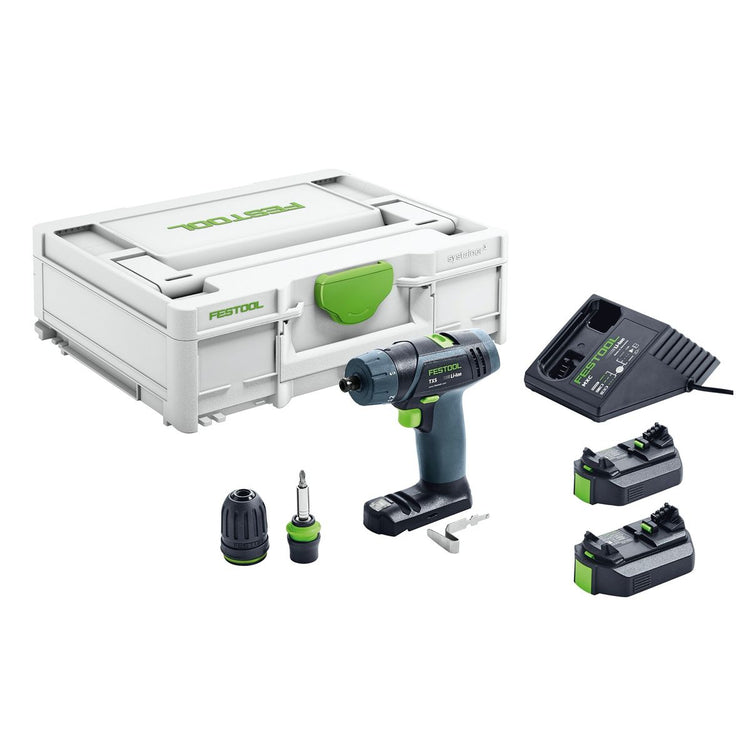 Festool TXS Li 2,6 Plus Akku Bohrschrauber 10,8 V 16 Nm ( 576101 ) + 2x 2,6 Ah Akku + Ladegerät + Systainer - Nachfolger von 564509 - Toolbrothers