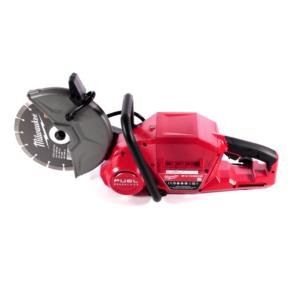 Tronçonneuse à batterie Milwaukee M18 FCOS230-402C 18 V 230 mm sans balais + 2x batteries 4,0 Ah + chargeur