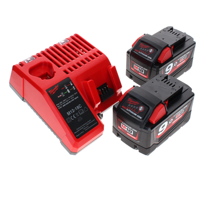 Tronçonneuse à batterie Milwaukee M18 FCOS230-902C 18 V 230 mm sans balais + 2x batteries 9,0 Ah + chargeur