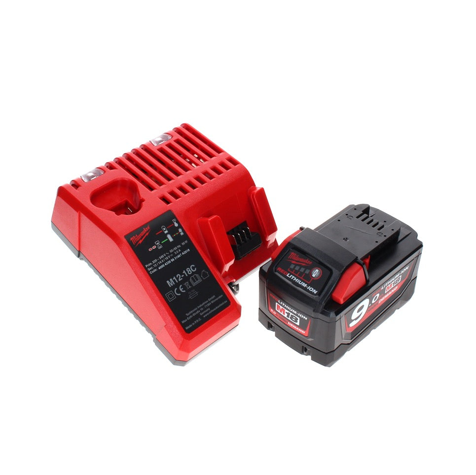 Milwaukee M18 JSR DAB+-901C Radio de chantier sur batterie / secteur 18 V + 1x batterie 9,0 Ah + chargeur