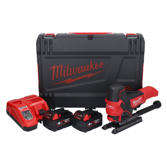 Milwaukee M18 FBJS-402X Akku Stichsäge 18 V Brushless + 2x Akku 4,0 Ah + Ladegerät + HD Box