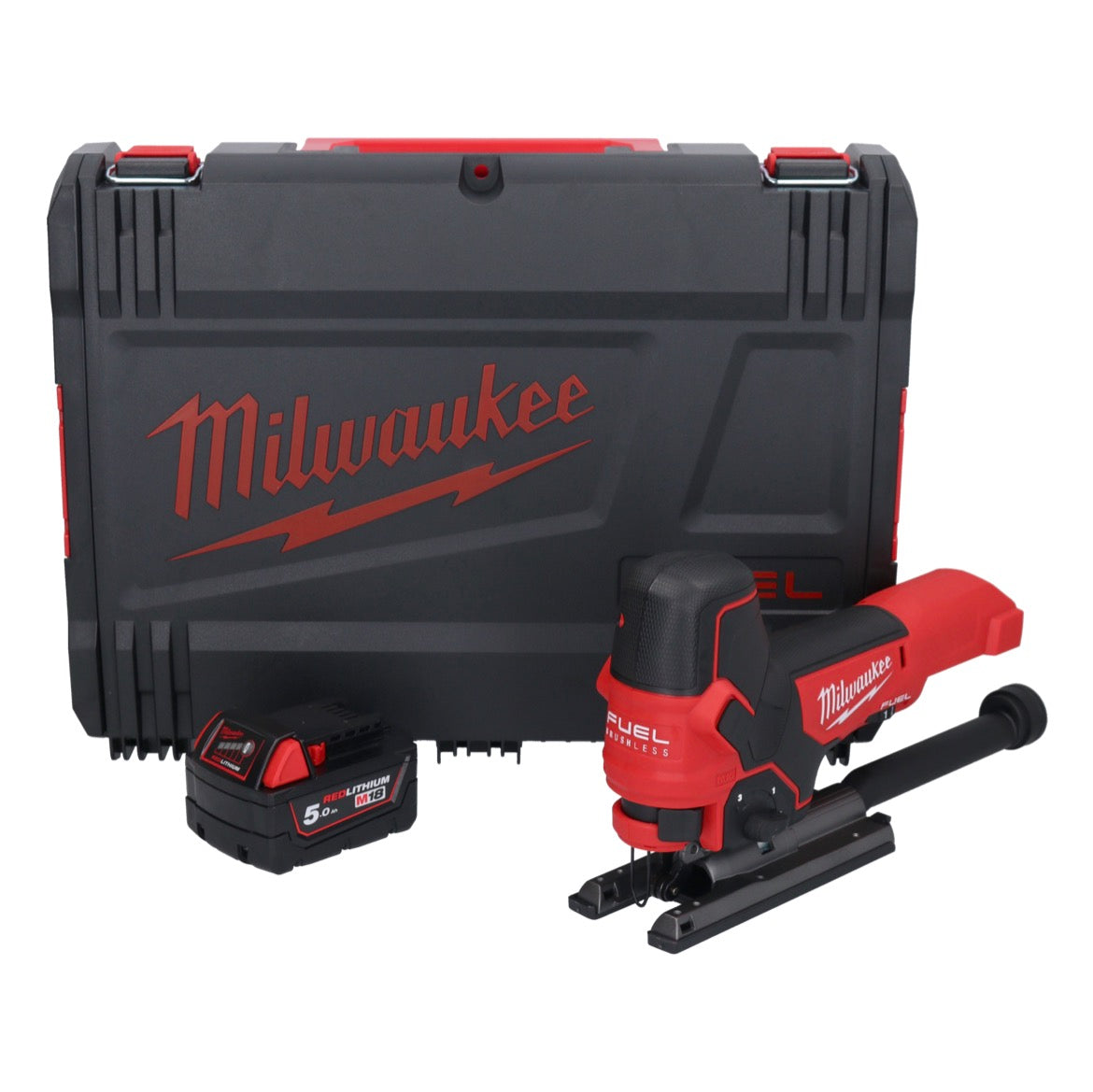 Milwaukee M18 FBJS-501X Akku Stichsäge 18 V Brushless + 1x Akku 5,0 Ah + HD Box - ohne Ladegerät - Toolbrothers