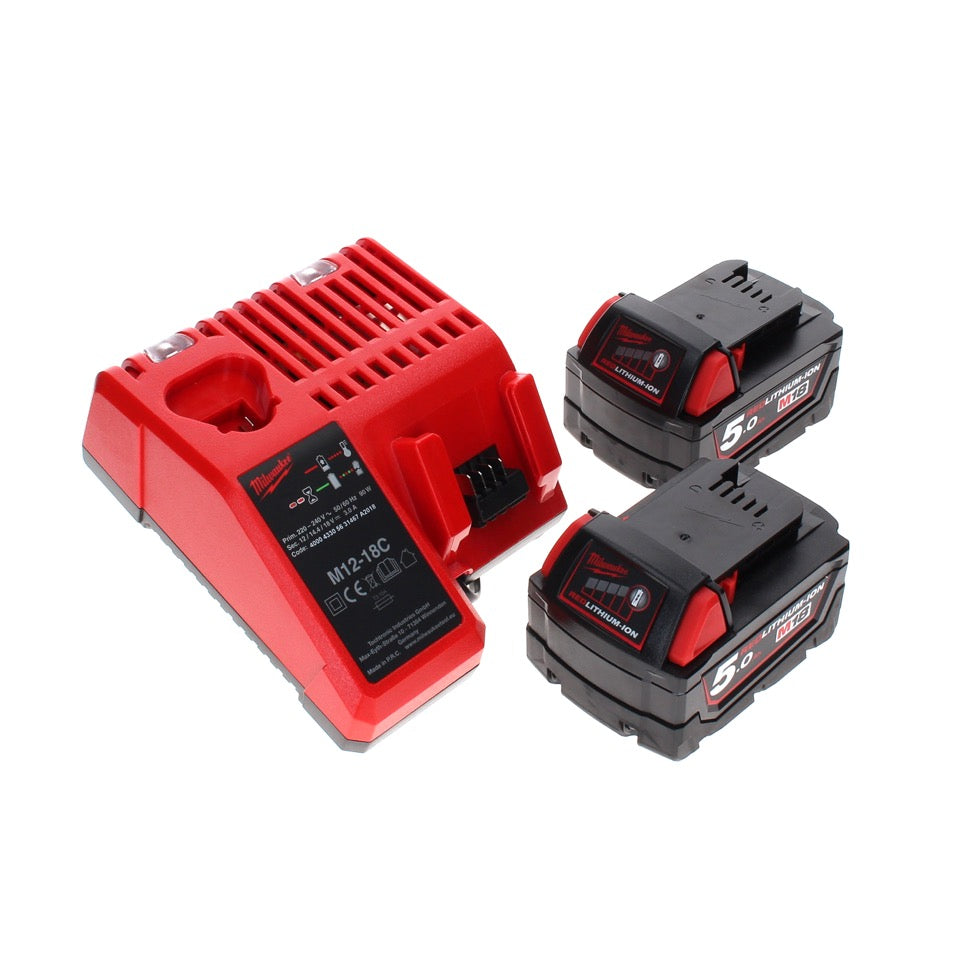 Taille-haie à batterie Milwaukee M18 CHT-502C 18 V 610 mm sans balais + 2x batteries 5,0 Ah + chargeur