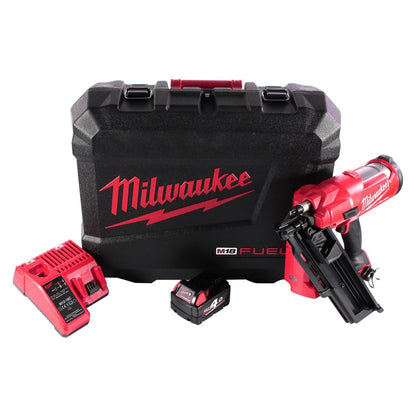 Milwaukee M18 FFN-401C Akku Nagler 18 V 50 - 90 mm Brushless + 1x Akku 4,0 Ah + Ladegerät + Koffer