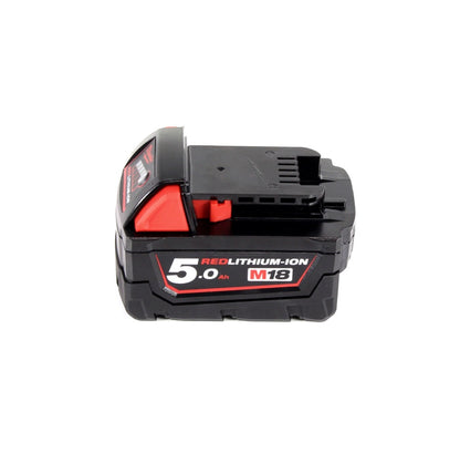 Cloueur à batterie Milwaukee M18 FFN-501C 18 V 50 - 90 mm sans balais + 1x batterie 5,0 Ah + coffret - sans chargeur