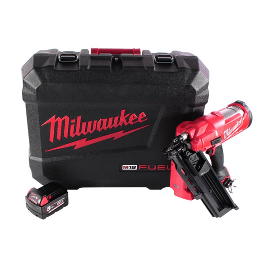 Milwaukee M18 FFN-501C Akku Nagler 18 V 50 - 90 mm Brushless + 1x Akku 5,0 Ah + Koffer - ohne Ladegerät