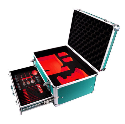 Toolbrothers TX Coffret de transport en aluminium pour Visseuse à percussion Makita DTD 152 + Set de forets, 70 pcs. + Insert pour Visseuse et accessoires