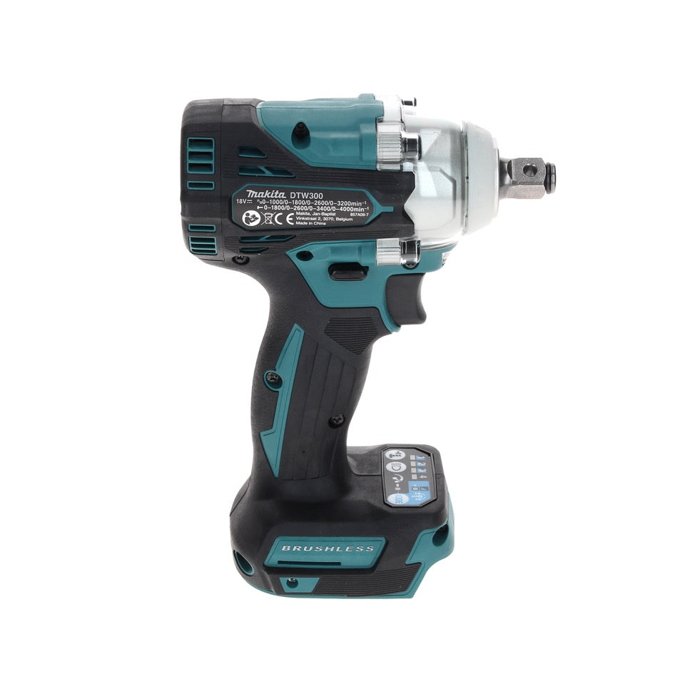 Makita DTW 300 ZJ Visseuse à chocs sans fil 18 V 330 Nm 1/2" Brushless + Coffret Makpac - sans batterie, sans chargeur