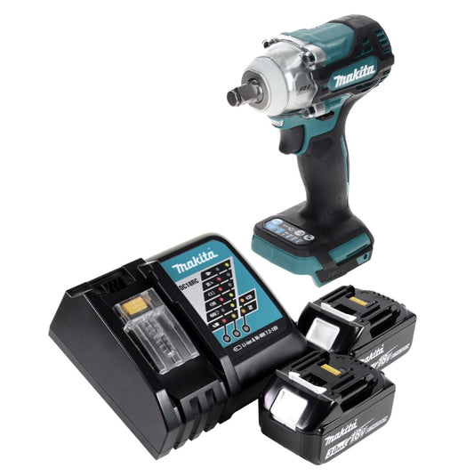 Makita DTW 300 RF Akku Schlagschrauber 18 V 330 Nm 1/2" Brushless + 2x Akku 3,0 Ah + Ladegerät